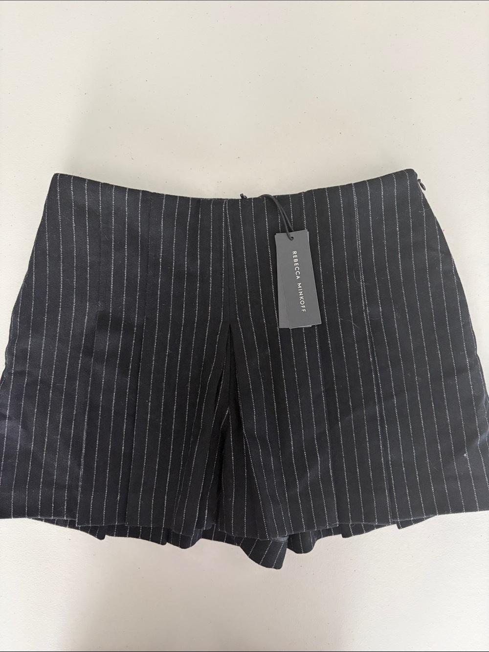 Rebecca Minkoff Black Pinstripe Shorts